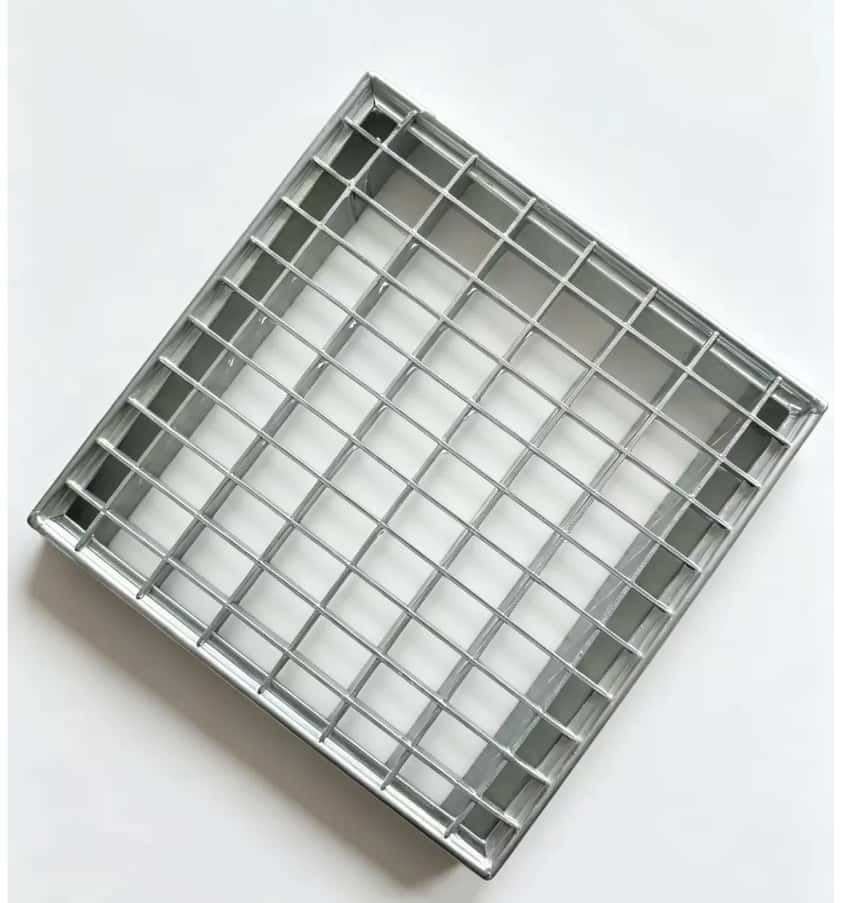 mechanical press-locked grating panel