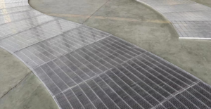 press-locked aluminum grating panel