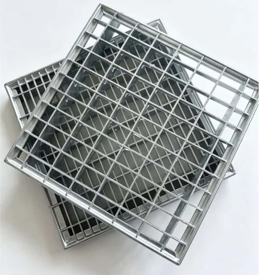 press-locked steel grating panel