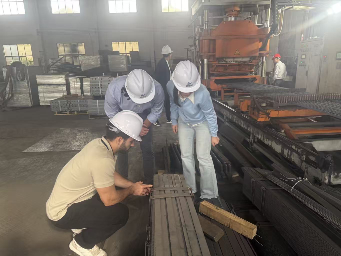 steel grating customer inspection