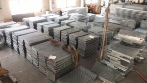 hot-dip galvanized steel grating warehouse