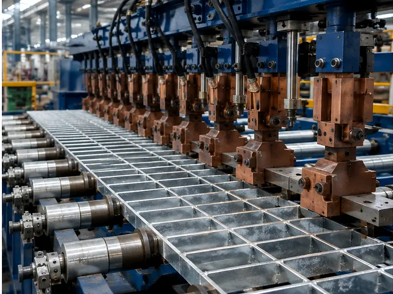 cross bar welding line for steel grating production